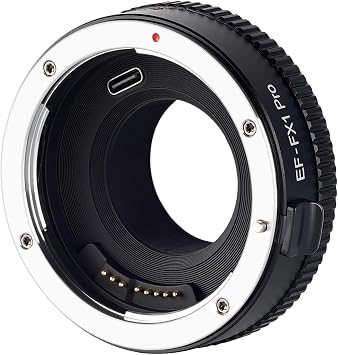EF-FX1 Pro Auto-Focus Lens Adapter Compatible for Canon EF/EF-S Lens to X-Mount Camera Fuji-Film x-a1/2/3/5/10/20, x-t1/2/3/10/20/100, x-e1/2/3, x-pro1/2, x-h1