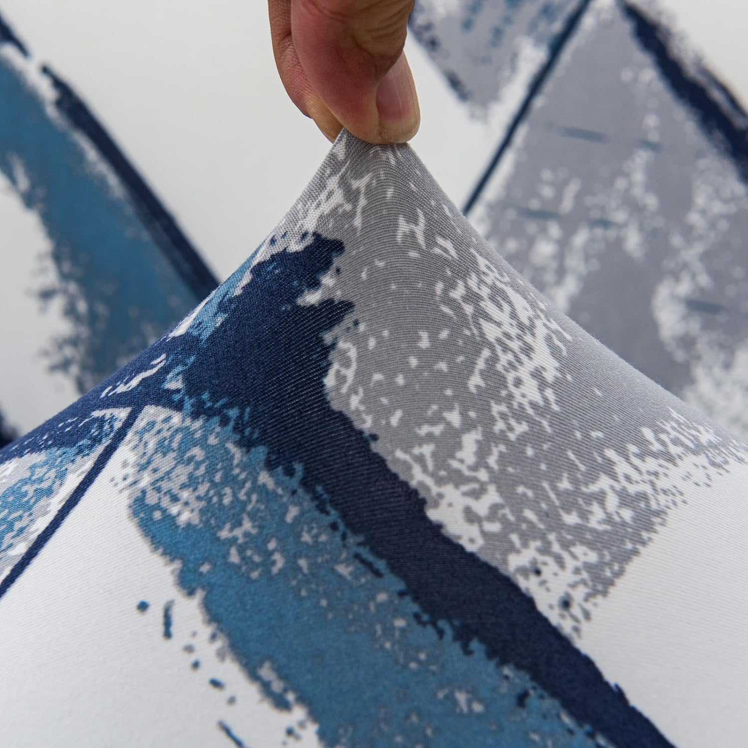 Stretch Chair Covers with Arms 2 Piece Banquet Armchair Slipcover with Cushion Cover Printed Accent Chair Cover Furniture Protector for Living Room