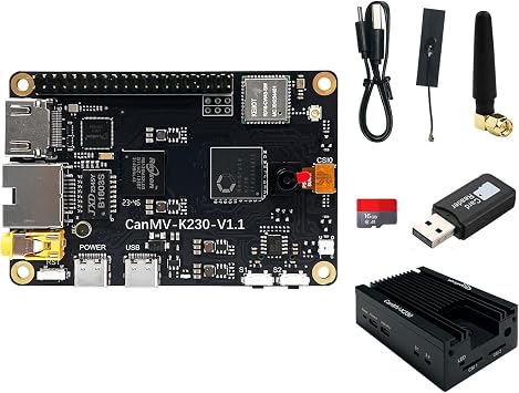 youyeetoo CanMV-K230 AI Development Committee - Kendryte K230 RISC-V 64-512MB RAM 3X 4K Camera Inputs - Support RVV1.0 for AI Edge AIoT (Kit B)
