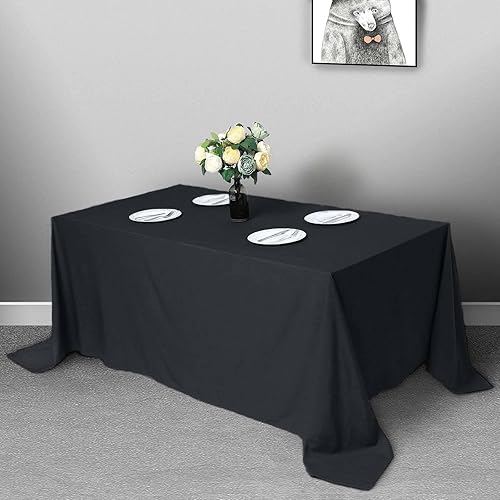 Miniatura 65 de Efavormart - Paquete de 10 manteles redondos, 108 pulgadas, resistentes a las manchas y a las arrugas, lavables, mantel decorativo de tela