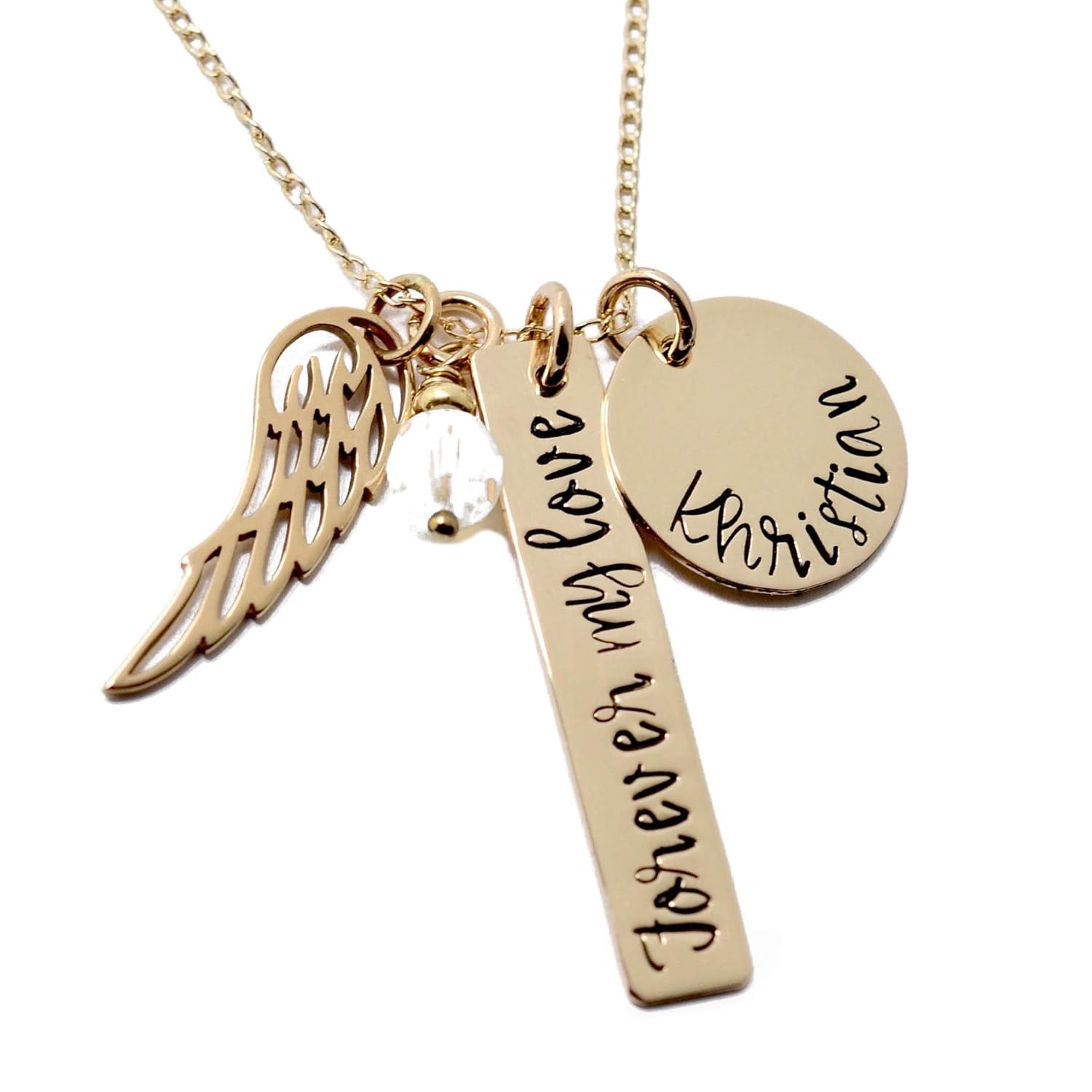 14k Gold Filled Memorial Necklace, Mother's Remembrance Necklace, Present for Her