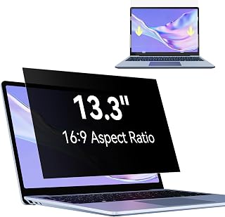 Blickschutzfilter für Laptop 13.3 Zoll 16:9 Sichtschutz,Blickschutzfolie Anti Blaulicht Blendschutz, Abnehmbarer Displayfilter Sichtschutzfilter Kompatibel mit Lenovo/HP/Dell/Acer/Samsung/Asus