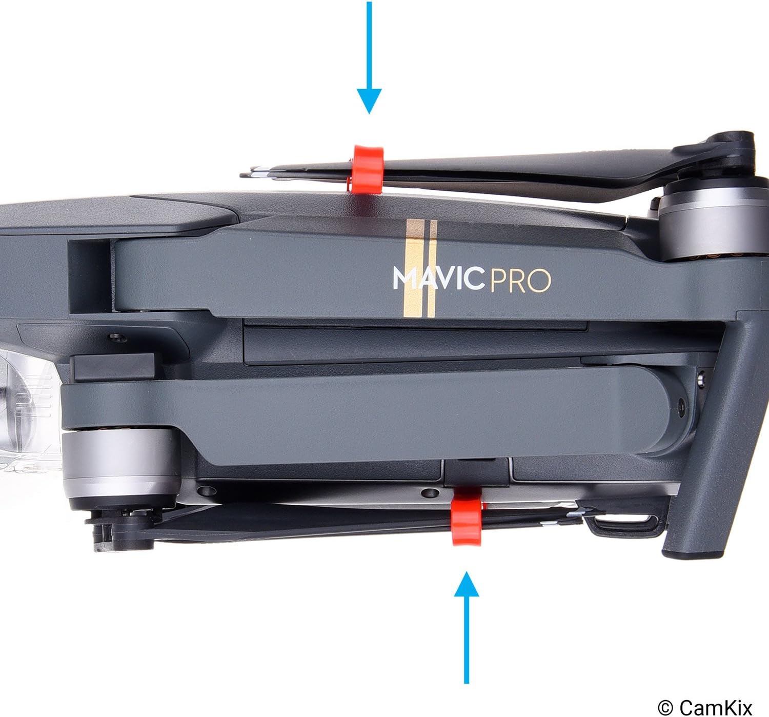 CamKix Propeller & Remote Control Locking Kit Compatible with DJI Mavic Pro / Platinum - RC Protector Locks The Position of Both Joysticks - Prop Locks Keep Blades in Fixed Position