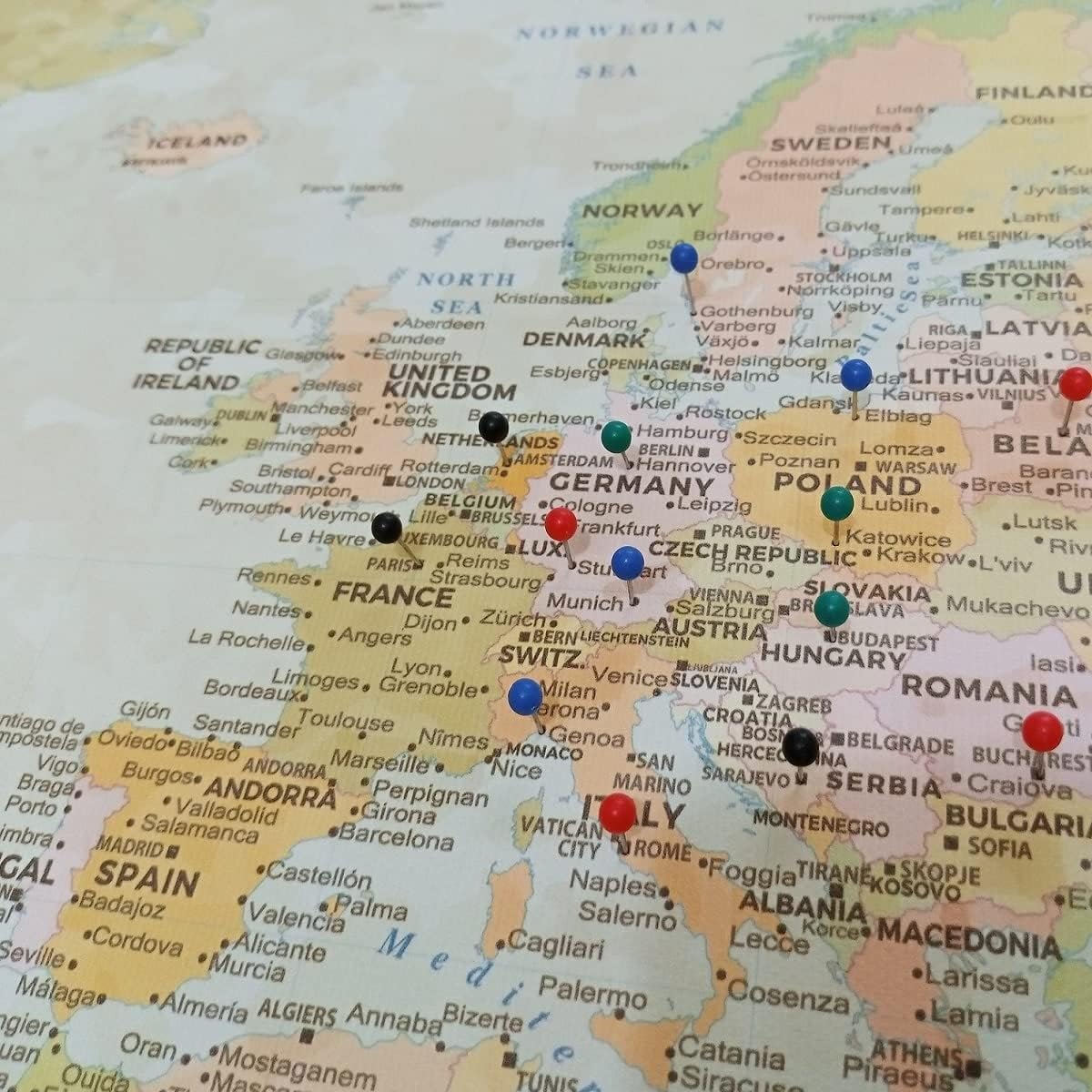 Pin Detailed Map Of Personalised Pin Maps