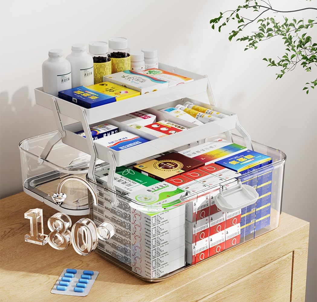 Organized layers of the LECHUAN Medicine Storage Box.