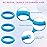 400 PCS Baby Hair Ties - No Damage Elastic Ponytail Holders, Soft Seamless Multicolor Hair Bands for Toddlers and Girls, Baby Hair Accessories (Mixed blue)