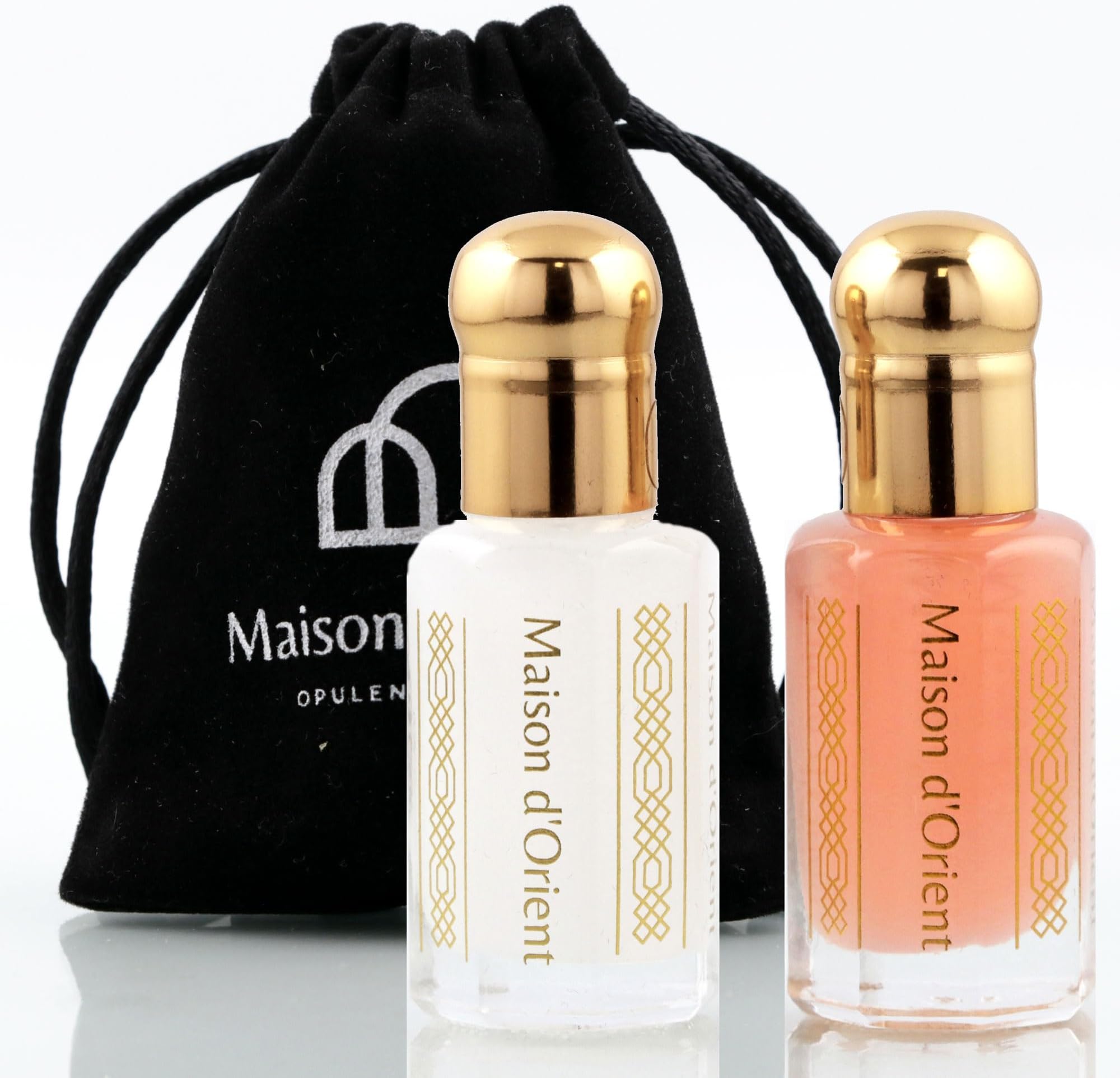 Maison d'Orient Tahara Collection 2 x 6 ml | Rose Musk and White Musk Body Oil Perfume Oil for Arab Perfume Oils