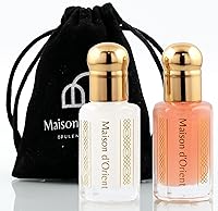 Vista 1 de Maison d'Orient Colección Tahara 2x6mL Aceite Corporal de Perfume de Almizcle Rosa y Blanco para Mujer Aceites de Perfume Árabes Perfumes