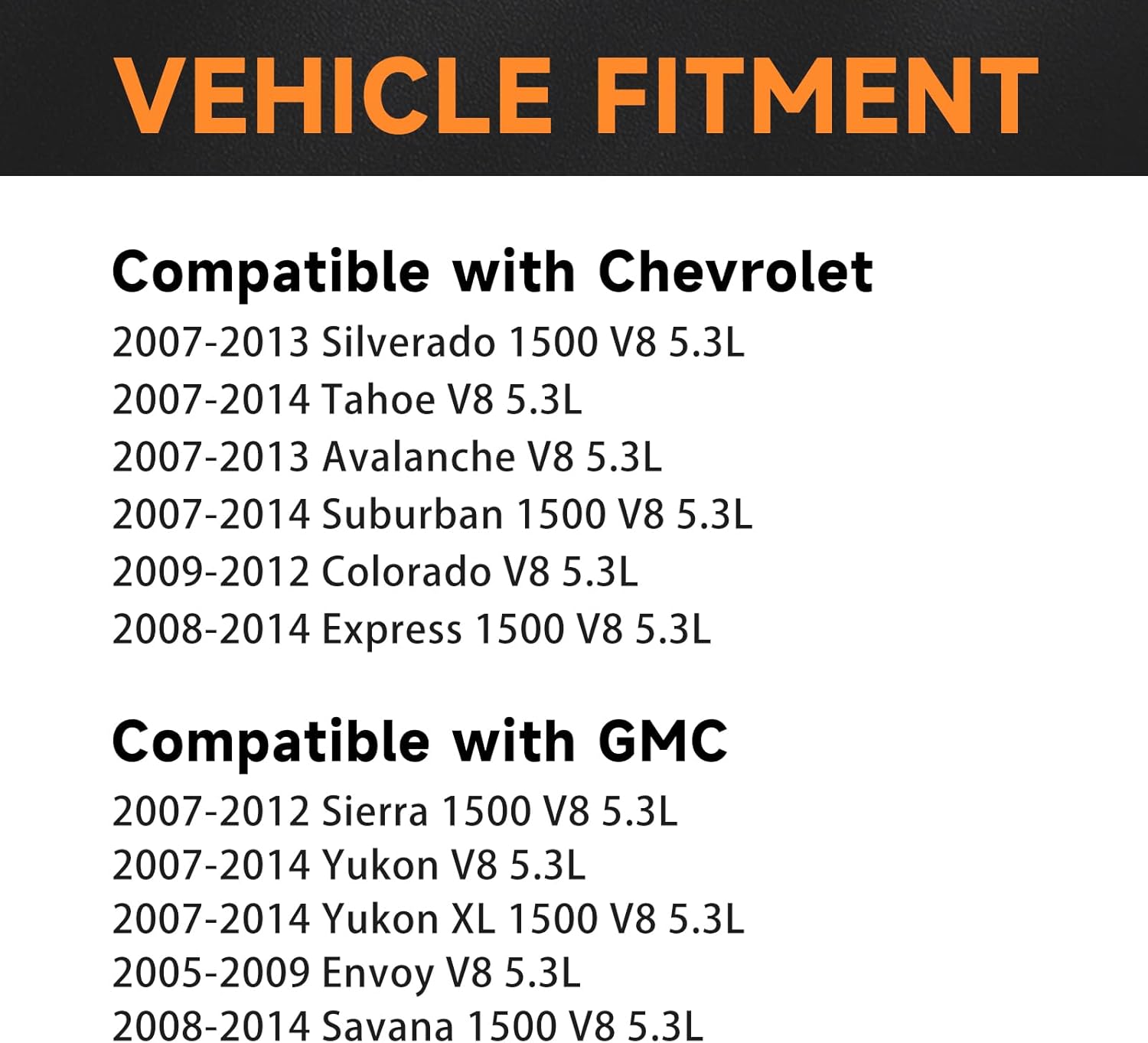 8PCS Square Ignition Coil Pack and Iridium Spark Plugs fit for 5.3L V8 Compatible with Chevy Silverado 1500 2007-2013 Suburban Tahoe Avalanche & GMC Sierra Yukon Envoy Replaces UF413, 3186