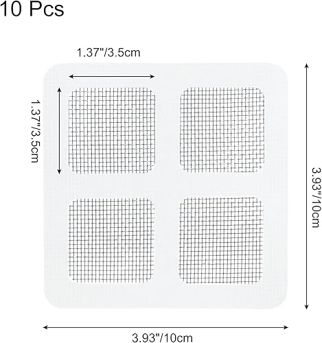 Miniatura 5 de Kit de reparación de pantalla de ventana de 10 hojas de 1.37 pulgadas (1.4 in) parche de reparación de puerta autoadhesiva Kit de reparación de