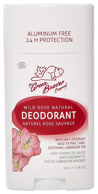 Desodorante natural The Green Beaver Company Wild Rose, sem alumínio, 50 g