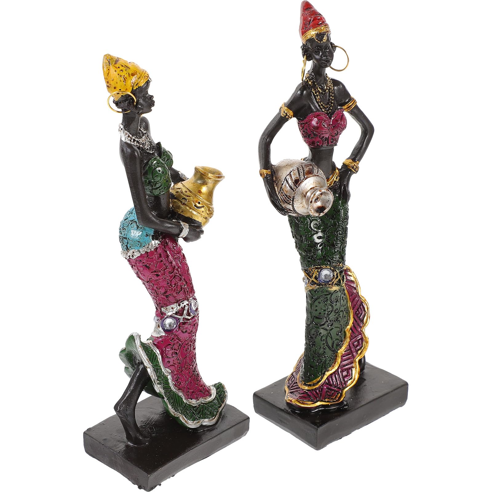 Sculptures de femmes africaines en résine : un art ethnique fait main unique