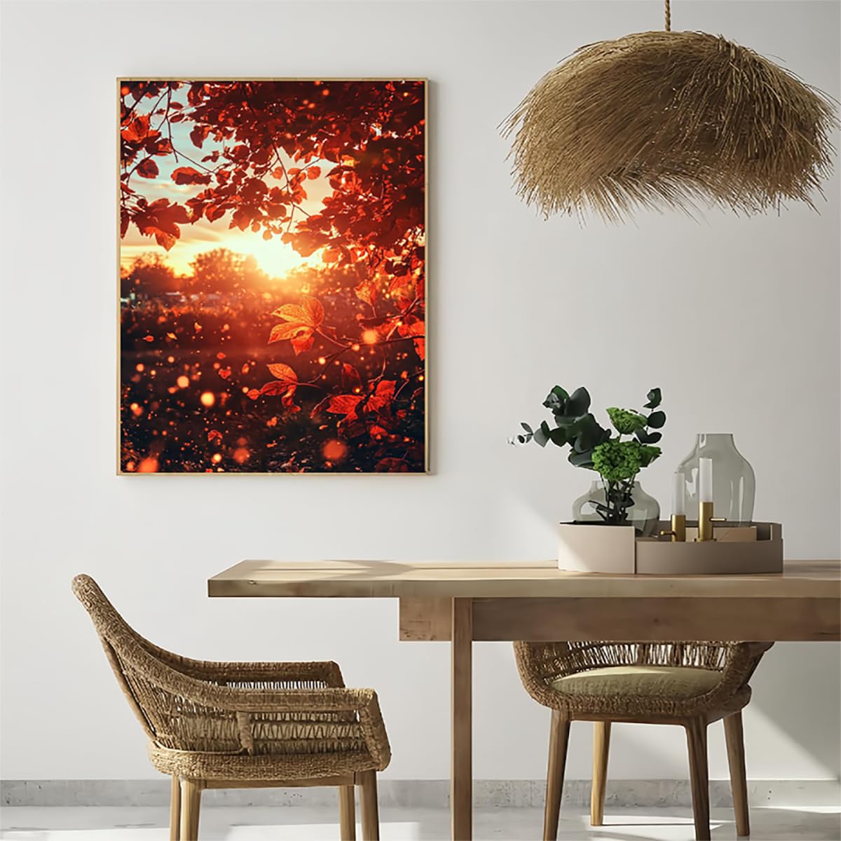 Jesienne zestawy sztuki diamentowej dla dorosłych, malarstwo diamentowe, krajobraz, kryształ, zestawy artystyczne, dla dorosłych, dzieci, DIY, 5D, kwadratowe, pełne wiercenie, klejnot, kropki, haft