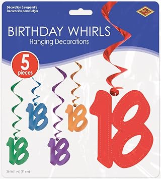 18 Whirls (asstd colors) (5/Pkg)