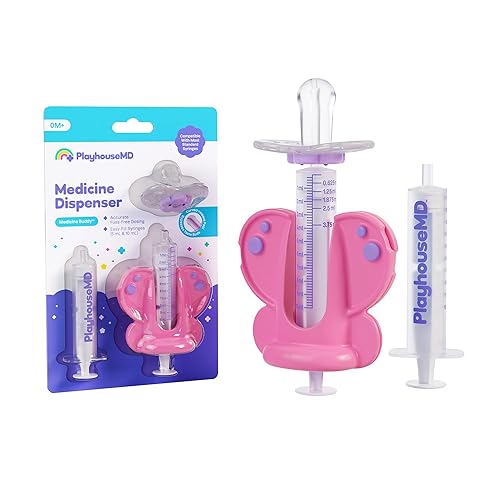 Dispensador de medicina, mariposa, jeringa líquida para medicamentos para recién nacidos, bebés, bebés y niños pequeños, kit de medicina para bebés