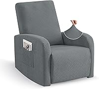 Vista 37 de JIVINER 5 Piezas Fundas Elásticas para Sofá Reclinable Funda para Sofá Reclinable con Parte Inferior Elástica Jacquard Ajustada Reclinable Funda