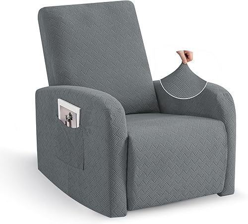Miniatura 37 de JIVINER 5 Piezas Fundas Elásticas para Sofá Reclinable Funda para Sofá Reclinable con Parte Inferior Elástica Jacquard Ajustada Reclinable Funda