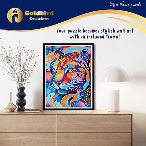 Miniatura 4 de Rompecabezas magnéticos de madera con marco para adultos, rompecabezas de madera, arte de pared, rompecabezas de corte de madera con paisaje Lazer,