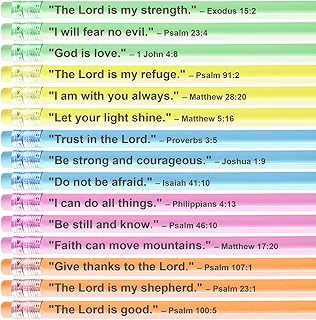 GIFTSFARM Christian Gifts for Women Faith, Inspirational Gifts for Women, Bible Verse Pencils, Mom Gifts Graduation Gift, Cute Pastel Pencils, Birthday Gifts for Women, Bible Study Supplies