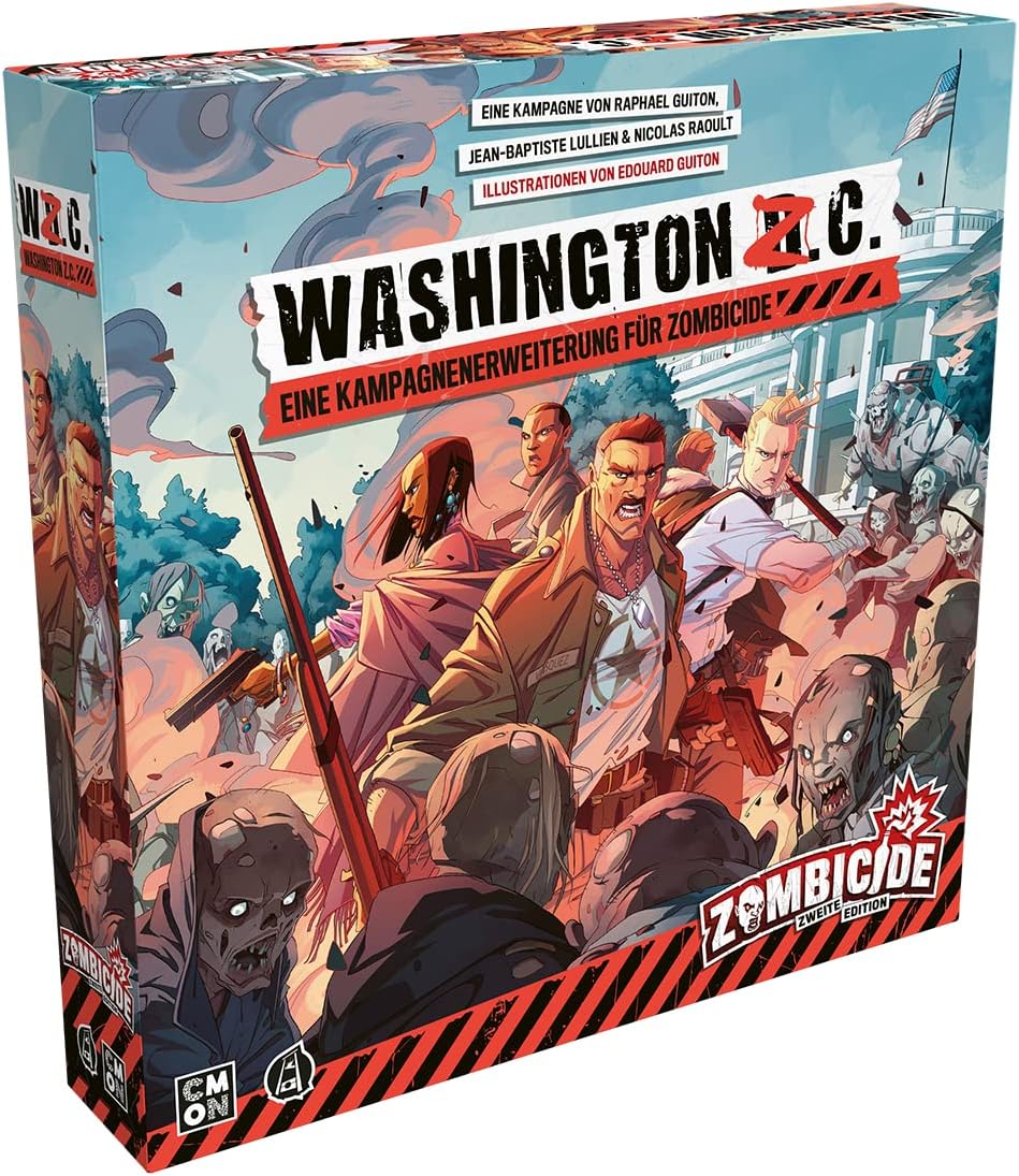 CMON Asmodee | | Zombicide 2nd Edition - Washington Z.C. | Expansion | Expert Game | Dungeon Crawler | 1-6 Players | From 14 Years + 60 Minutes + German