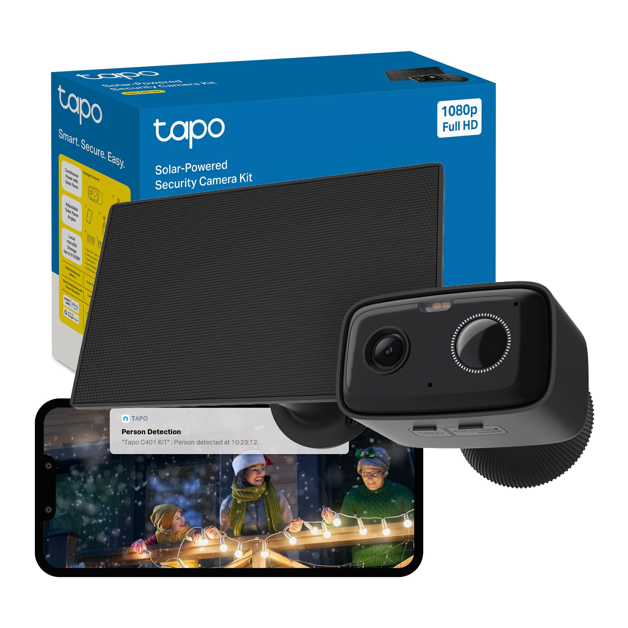 Tapo C401 KIT 2MP Battery Outdoor Security Camera Wireless CCTV Camera