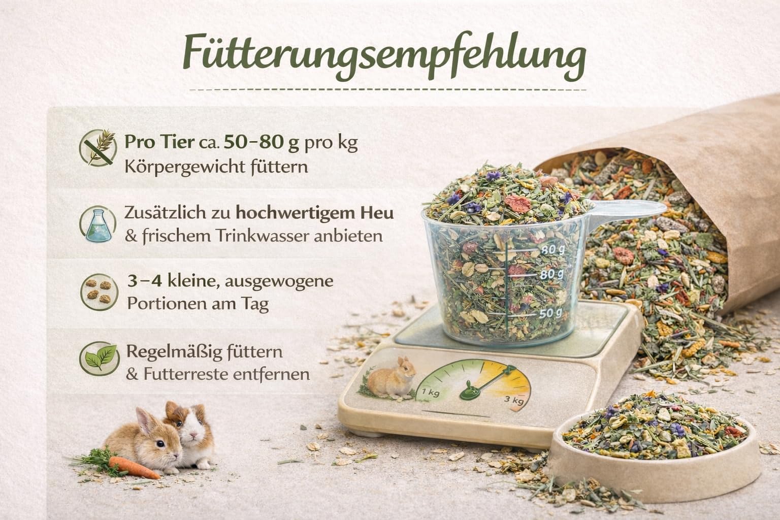 PureMeadow Golden Meadow Mix - Complément Alimentaire texturé pour Lapins - 5 kg - avec Foin des prairies, Herbes et légumes