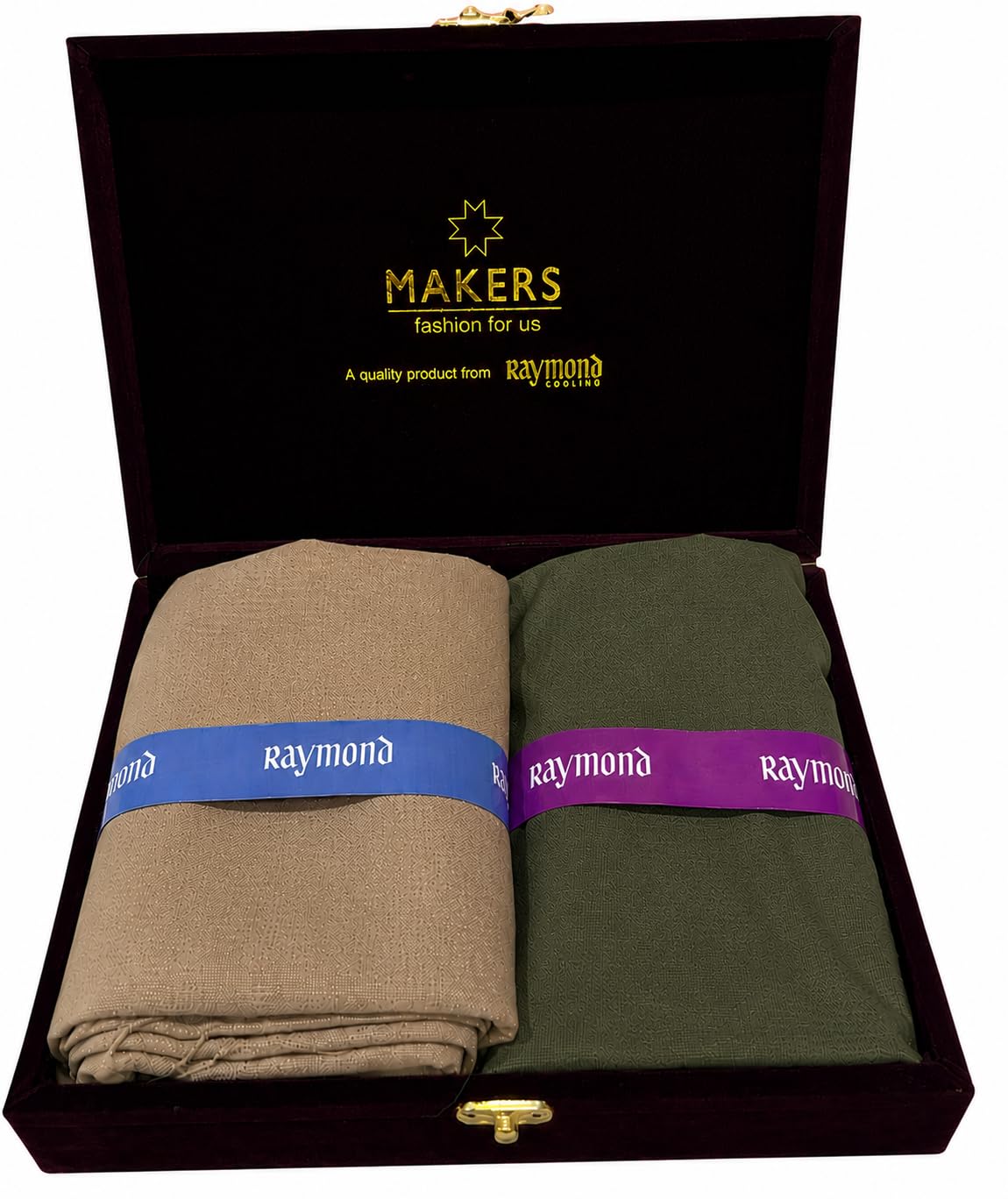 Men's Cotton Shirt and Trouser Unstitched Fabric Set - Gift Pack (Multicolour_Free Size) 80003-image-2