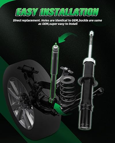 Miniatura 5 de SCITOO Amortiguadores delanteros y traseros para Chrysler Cirrus, amortiguadores para Chrysler Cirrus, 1999-2000 03-06 para Chrysler Sebring, 99-06