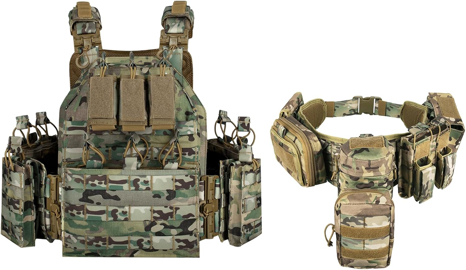 YAKEDA Tactical Outdoor Vest &Tactical Battle Belt