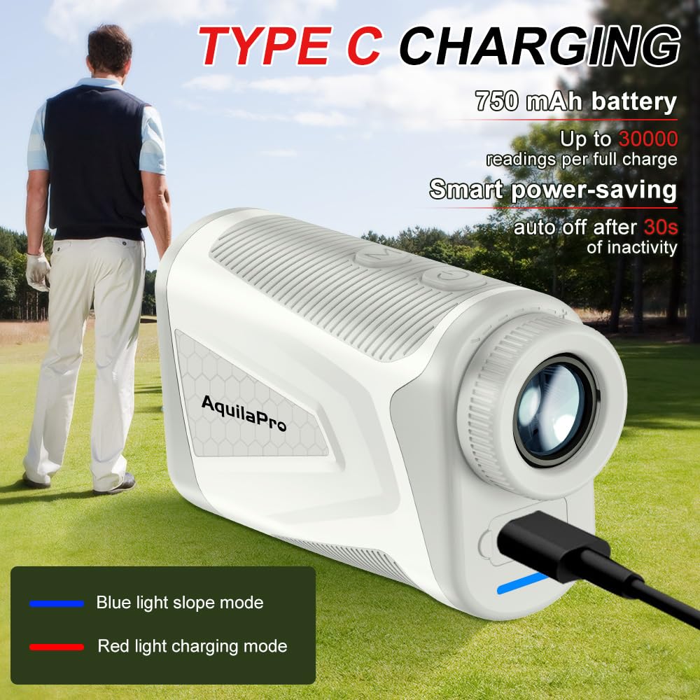 AquilaPro Mini4 Golf Rangefinder Type-C charging port