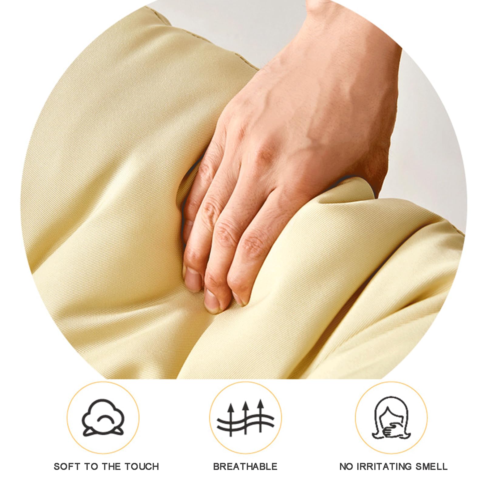 Générique Coussin De Chaise Papasan, Coussin De Siège Imperméable pour Papasan, Coussin De Sol Rond Et épais, Coussin De Remplacement pour Chaise Suspendue, Jardin Extérieur,café,130 * 130cm