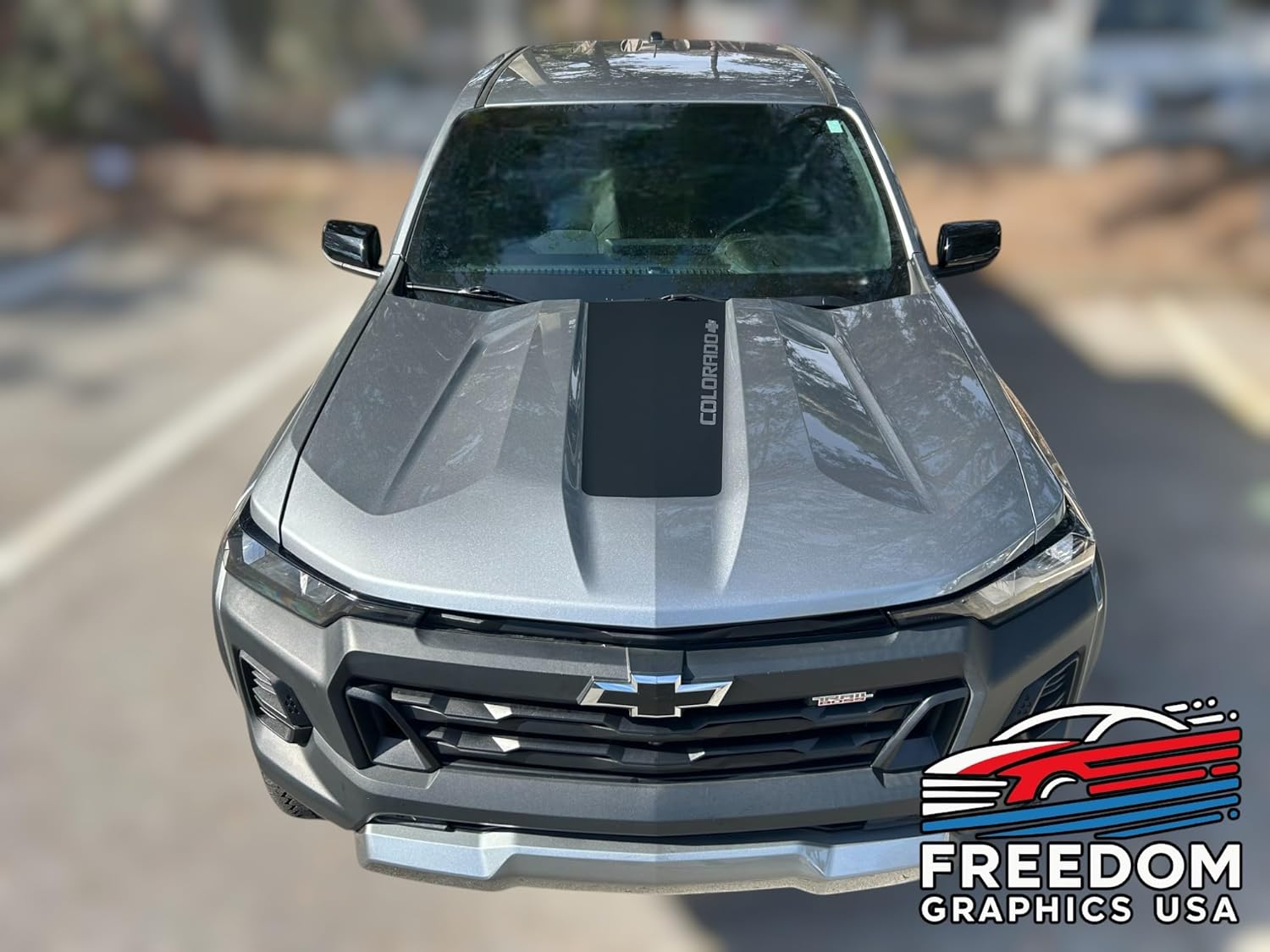 Decals for Chevy Colorado 2023-2026 Center Hood Stripes, Decal for Your Hood, Premium Vinyl Graphics Kit, Custom Truck Stickers, Made in USA, Precision-Cut.
