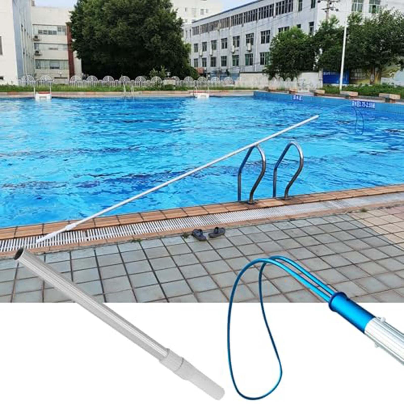 Genérico Poste telescópico de Rescate acuático con Gancho para Seguridad en emergencias acuáticas, Herramienta de prevención de ahogamientos para Piscinas y Parques (tamaño: Poste telescópico de 2 m/