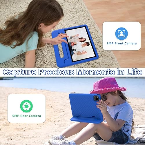 Miniatura 6 de ApoloSign Tablet Android 13 Kids de 10 pulgadas  Potente Quad-Core, 2 GB de RAM, 32 GB ROM, cámara de 5 MP  con funda convertible a prueba de