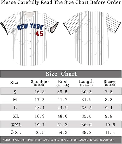 Vista 4 de TIFIYA New York Jeter - Camiseta de béisbol de 2 rayas para hombresmujeresjóvenes