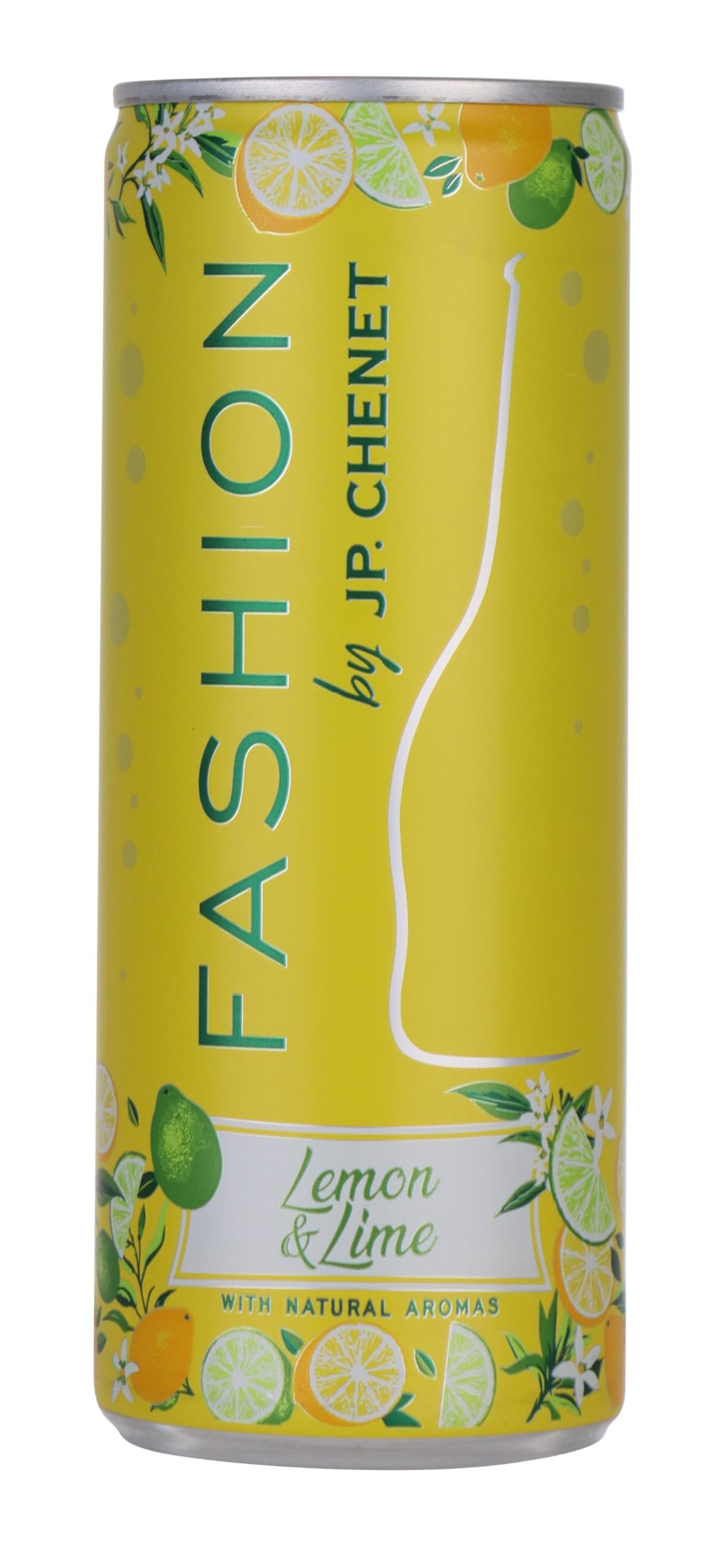 JP Chenet - Fashion Citron & Citron vert, vin pétillant aromatisé, cocktail prêt à boire en canette (12 x 25 cl)