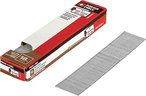 PORTER-CABLE PBN18100-1 - Clavos Brad de calibre 18 de 1 pulgada, paquete de 1000 unidades