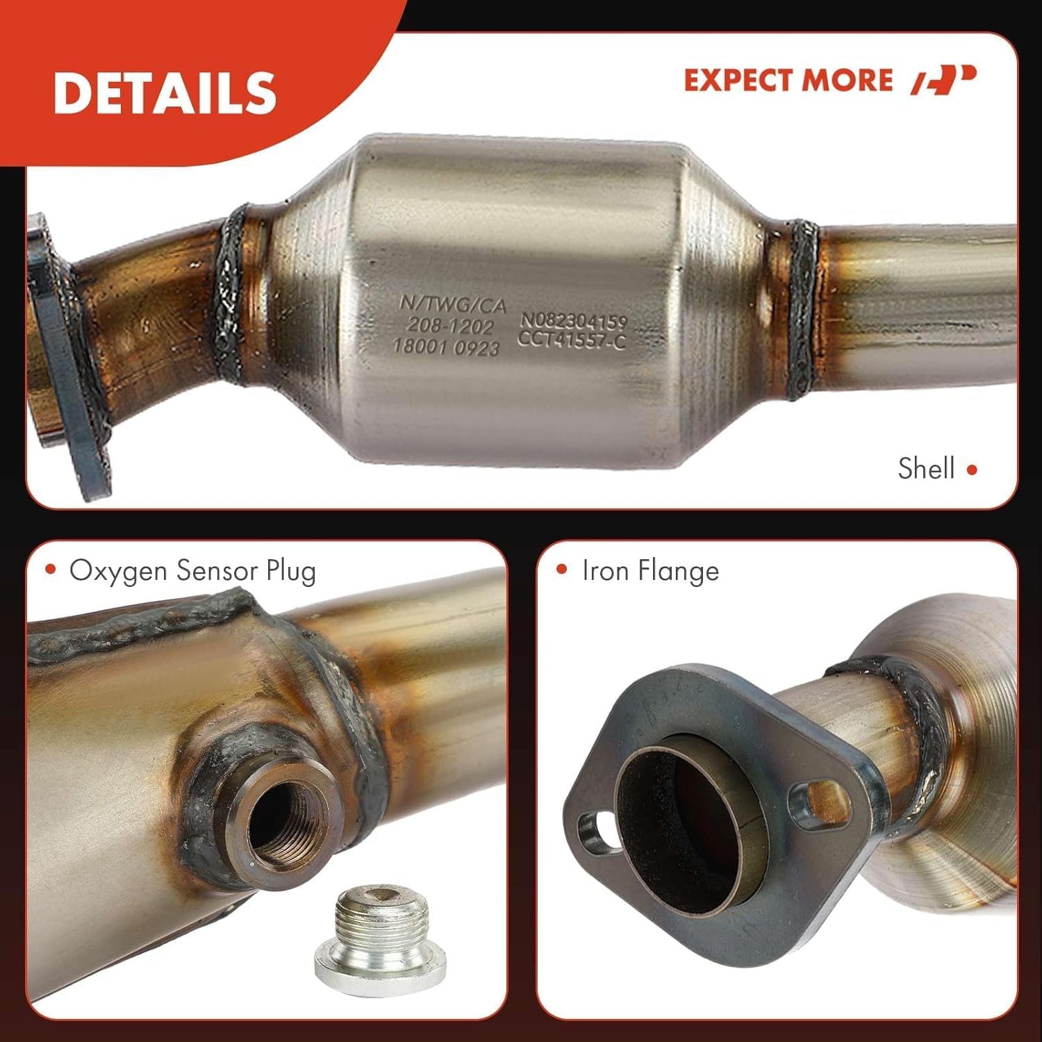 A-Premium Left and Right 2-PC Exhaust Manifold Catalytic Converter Kit Direct-Fit Compatible with Lexus IS250 2006-2015, IS350 2006-2017, GS350 2007-2011/2013-2015, RC350, 2.5L 3.5L, EPA Compliant