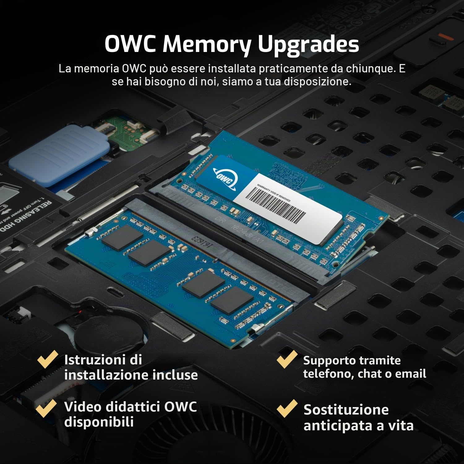 OWC 16GB 2400MHZ DDR4 SO-DIMM PC4-19200 Aggiornamento della Memoria per 2017 iMac 27 Pollici con Display Retina 5K, (OWC2400DDR4S16G)