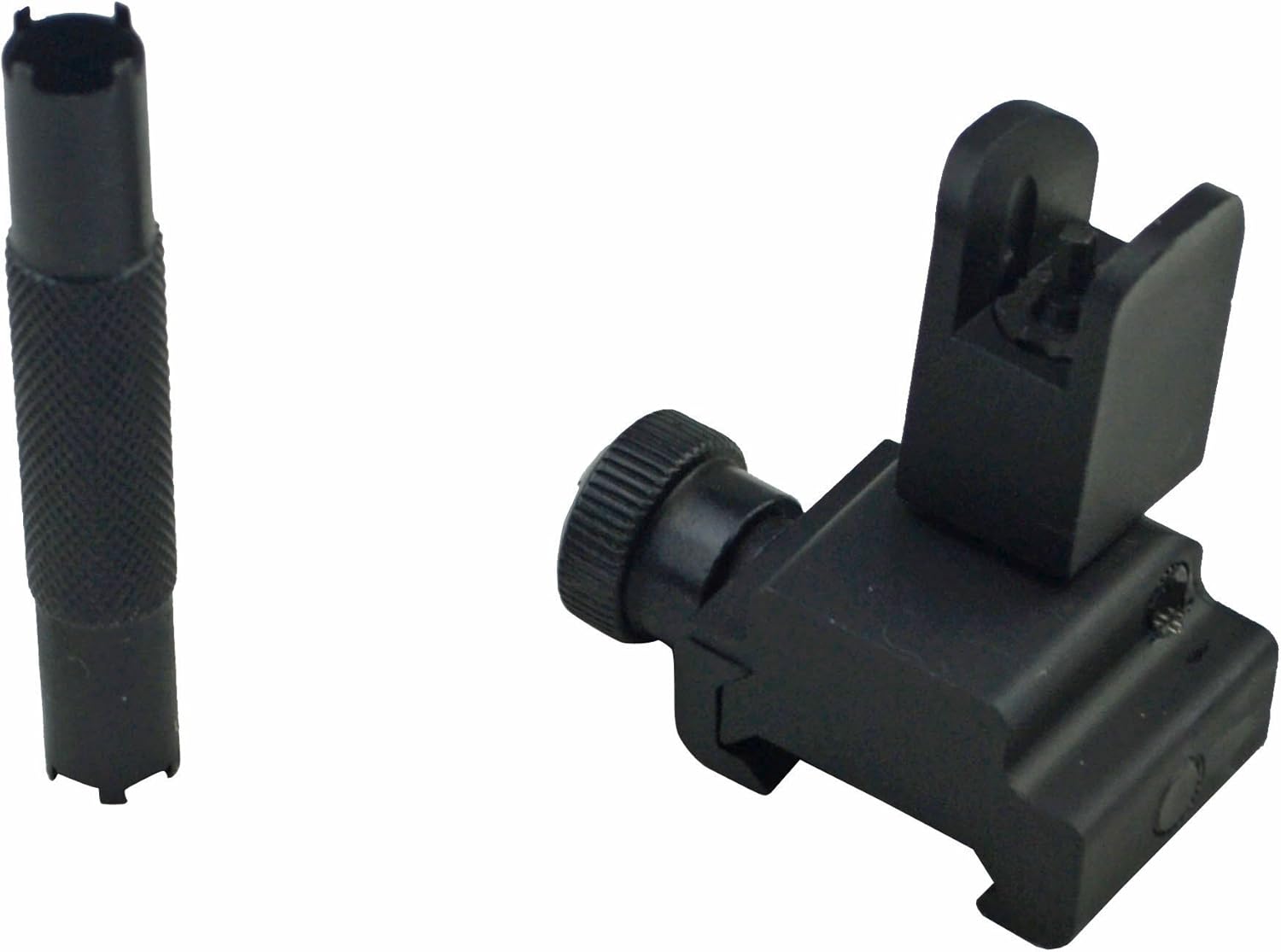 Sniper Tactical Low Profile Front Iron Sight Complete with Dual Aiming Aperture and Front Sight Post Tool