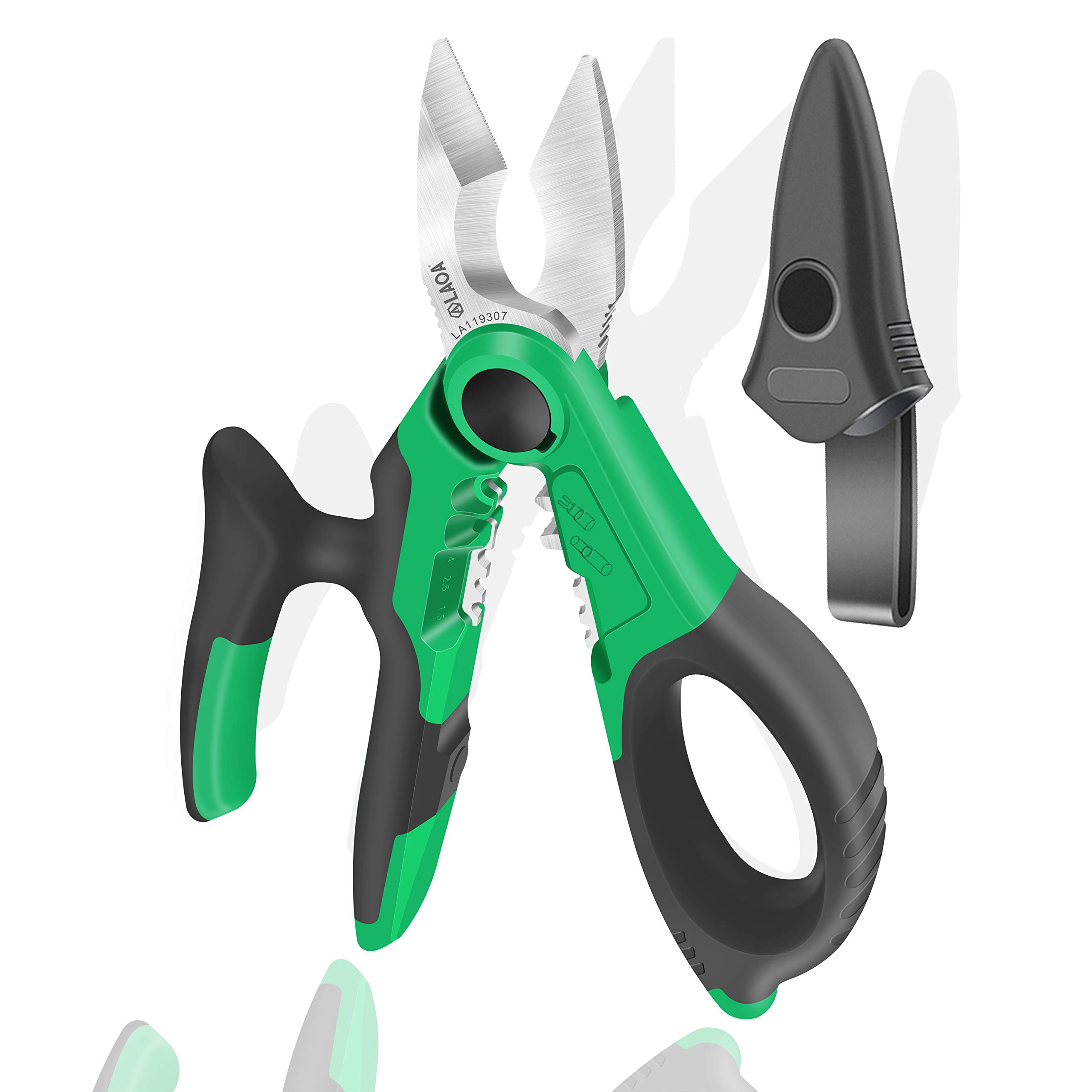 Buy LAOA Electrician Scissors Stainless Steel Serrated 7 Inch Scissors