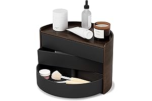 Umbra 4 in a Row: Moona Storage Box in Black and Walnut