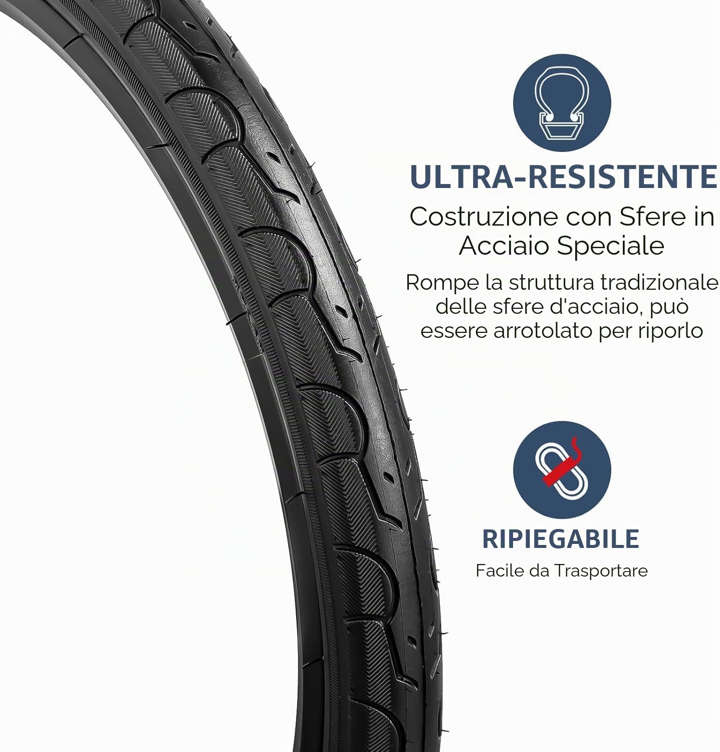 YunSCM 2Pcs Pieghevole 20 pollici pneumatici 20x1.50 ETRTO 40-406 e 2Pcs 20 pollici Camera d'aria AV32mm valvola Schrader, compatibile Bicicletta 20x1.50 Copertoni e Camera d'aria