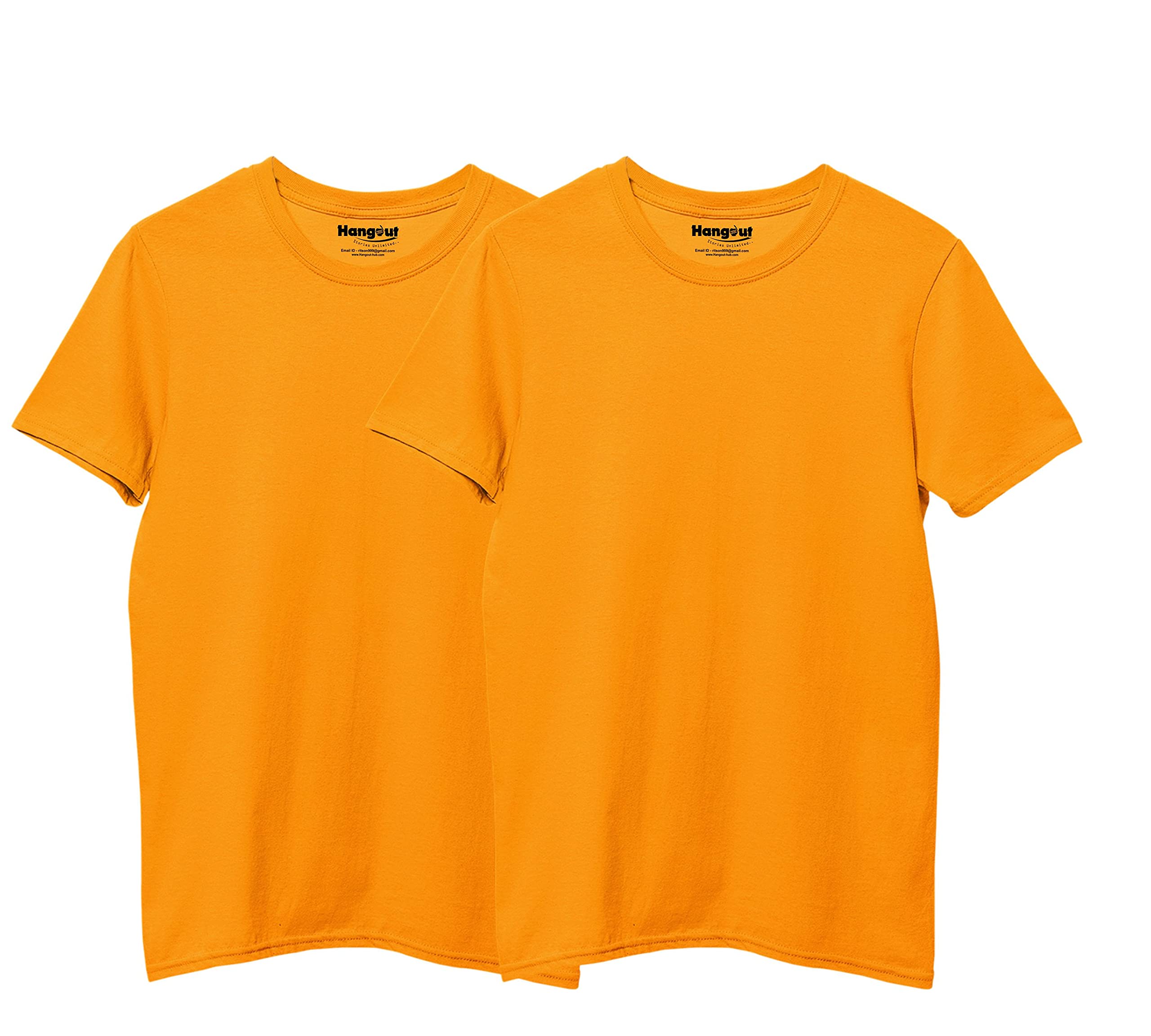 Hangout Hub Tshirt for Boys | Super Combed Cotton Kids T-Shirt | Solid Plain Tees | Round Neck T Shirt | Half Sleeves | 