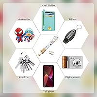 Vista 193 de Ecovision - Llavero con correa para llaves, llaveros de pulsera con 2 argollas para llaves para mujer