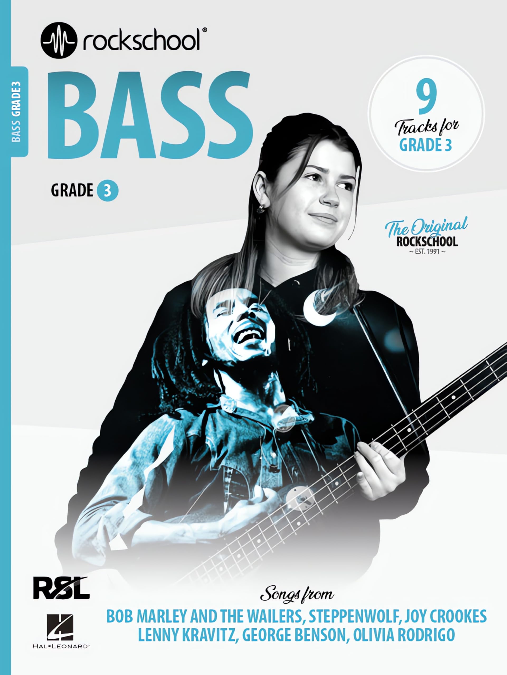 Rockschool: Bass - Grade 3 (2024) | Bass Guitar Sheet Music and Practice Guide for Students | Intermediate Rock and Pop Exam Preparation with 9 Tracks, TAB Notation and Technique Exercises