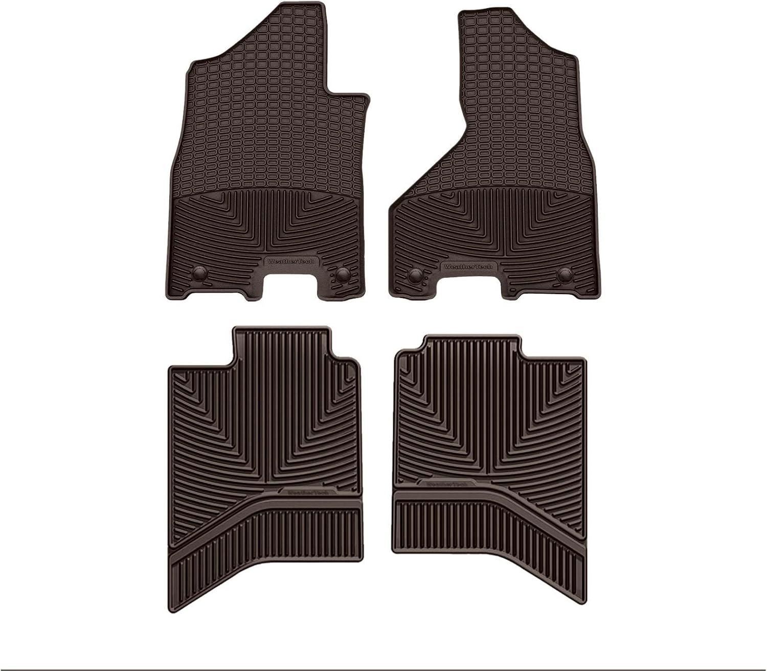 Weathertech All-Weather Floor Mats for Dodge Ram Truck 4500/5500, Ram 2500/3500, Ram Truck 2500/3500-1st & 2nd Row (W516-W336), Black