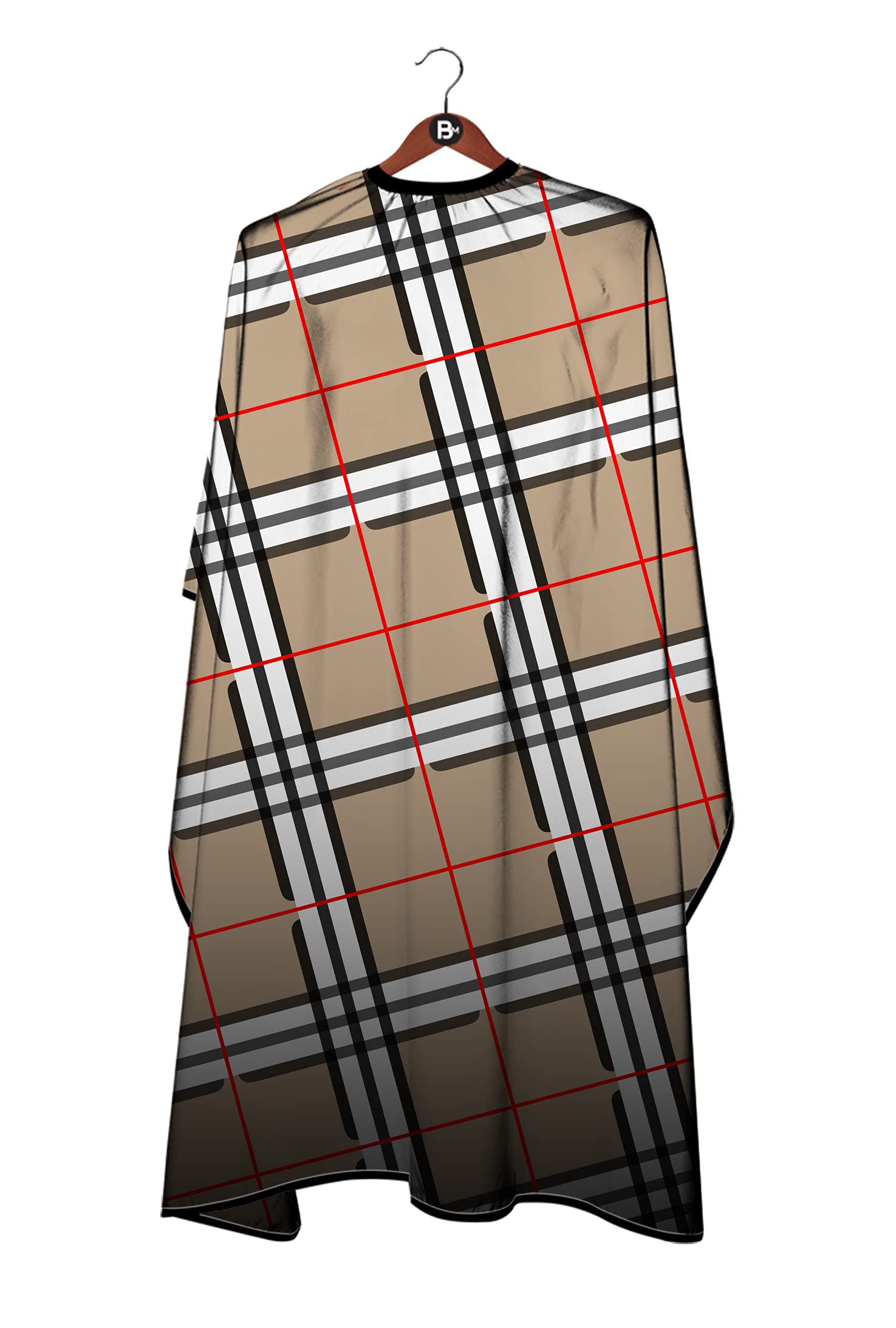 Capa de peluquería, capa original de Barbermood Barber, capa negra blanca, capa de diseño profesional para el cabello, accesorios de peinado, capa para adultos, capa de corte de pelo.