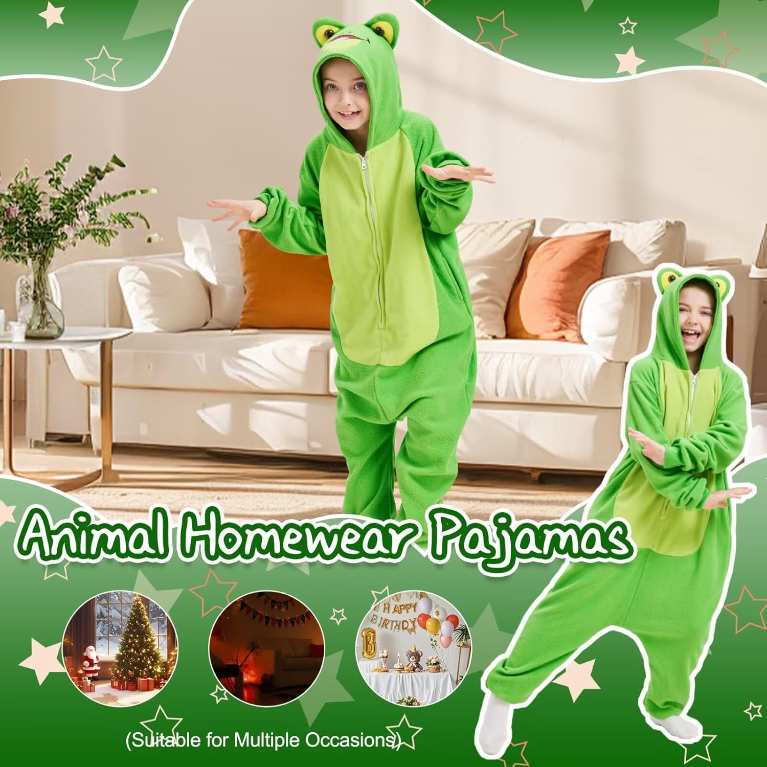 Unisex Children Character Onesie Pajamas Kids Halloween Cosplay Costume/Homewear/Sleepwear - Image 4
