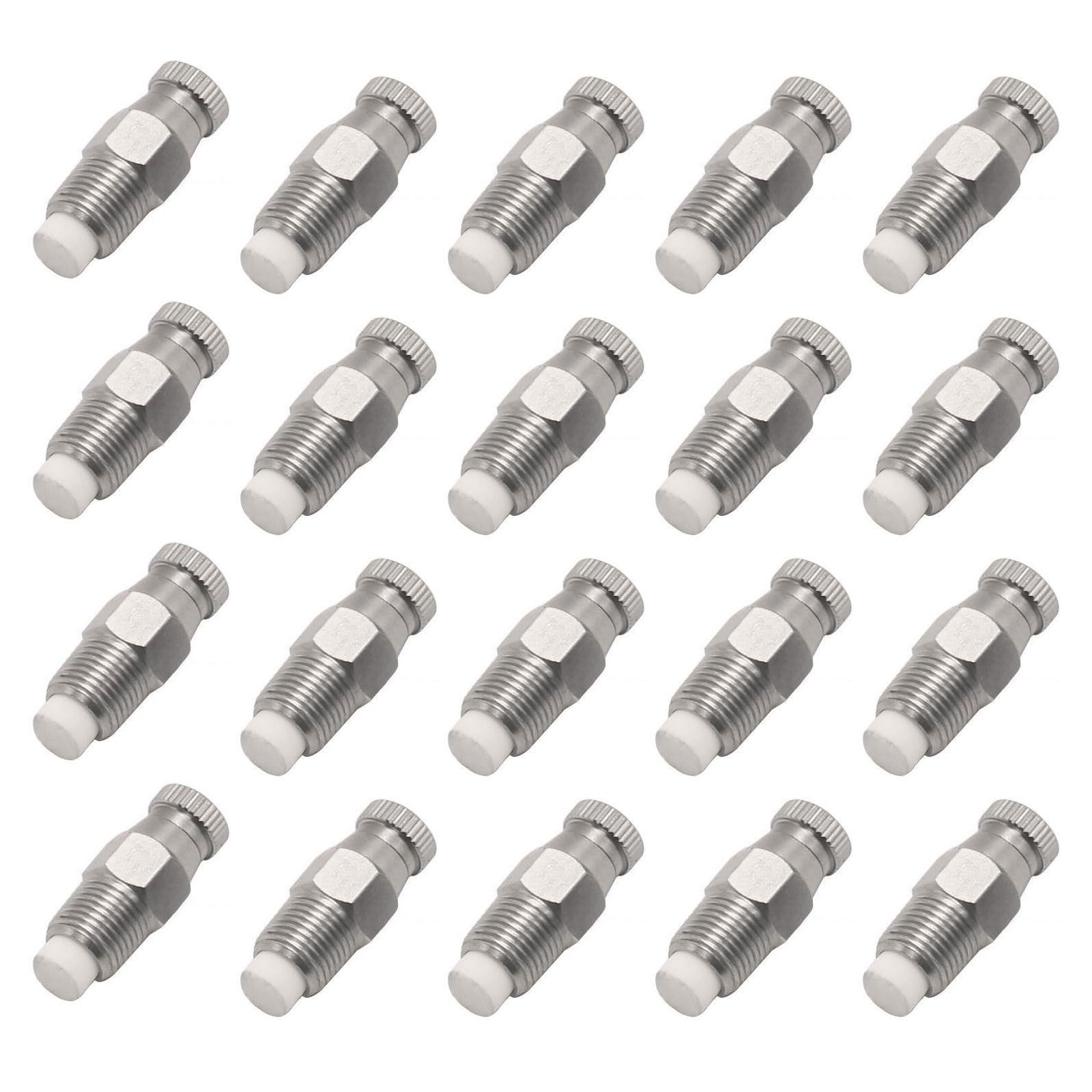 Ugellimisting in acciaio inox, testine di ricambio con filtro per sistema di raffreddamento esterno, spruzzatoremisting ad alta pressione per prato, giardinaggio, controllo della polvere, 1/8" NPT (